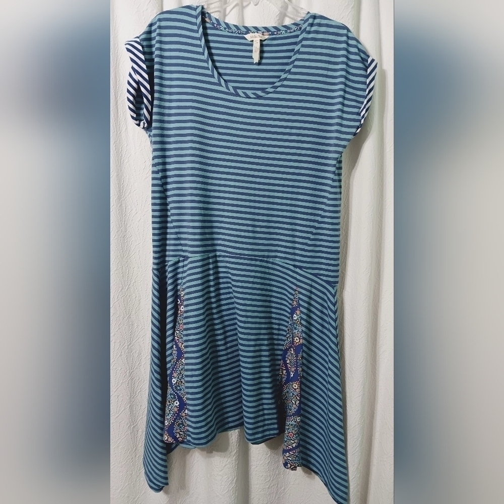 Matilda Jane Walkabout dress handkerchief hem blue Size L